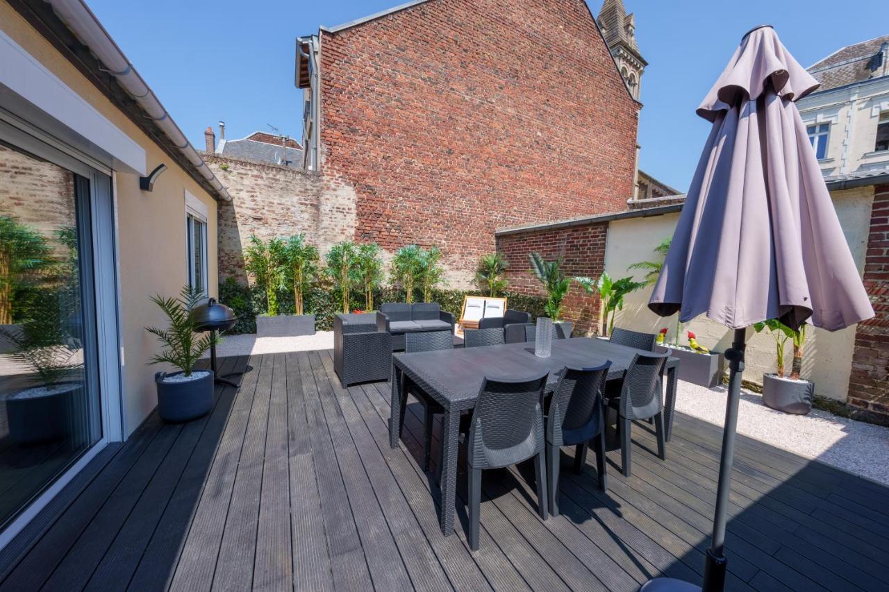 L'Escale Tropicale, Appartement Independant Avec Terrasse Privative Saint-Quentin  Eksteriør bilde