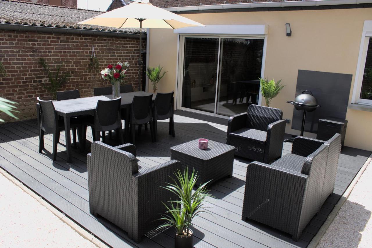 L'Escale Tropicale, Appartement Independant Avec Terrasse Privative Saint-Quentin  Eksteriør bilde
