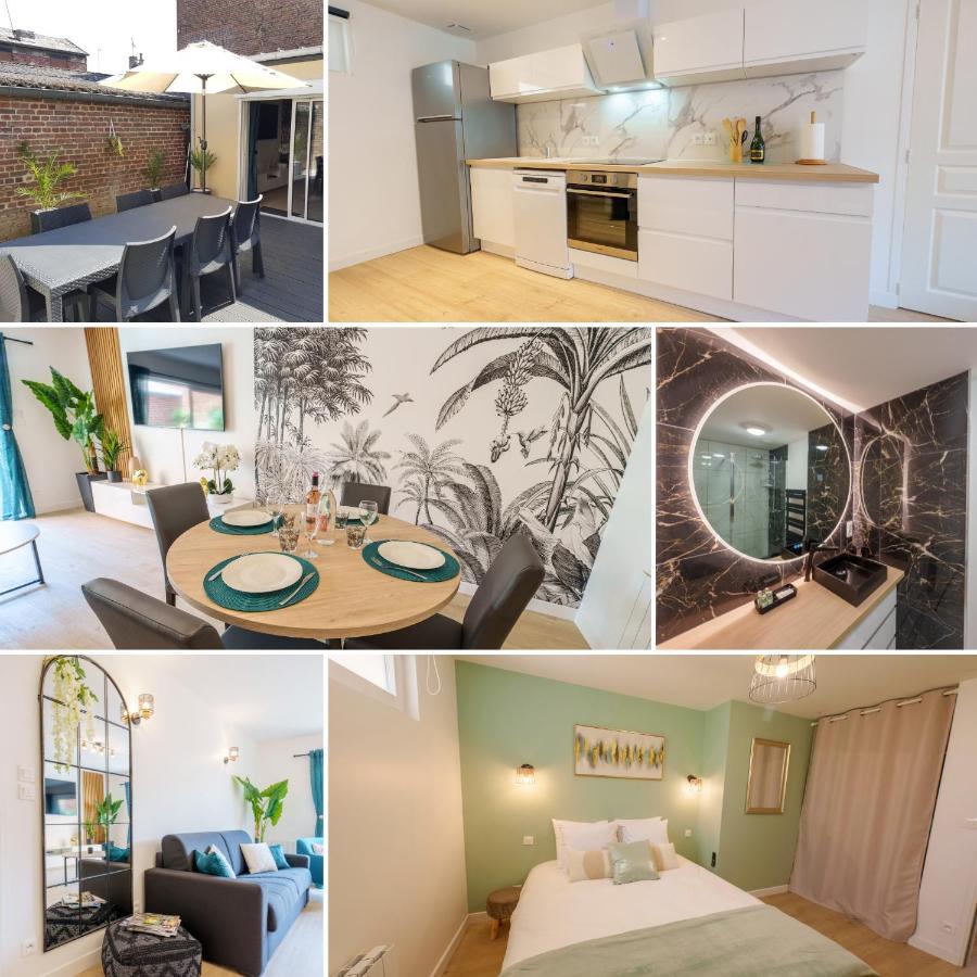 L'Escale Tropicale, Appartement Independant Avec Terrasse Privative Saint-Quentin  Eksteriør bilde