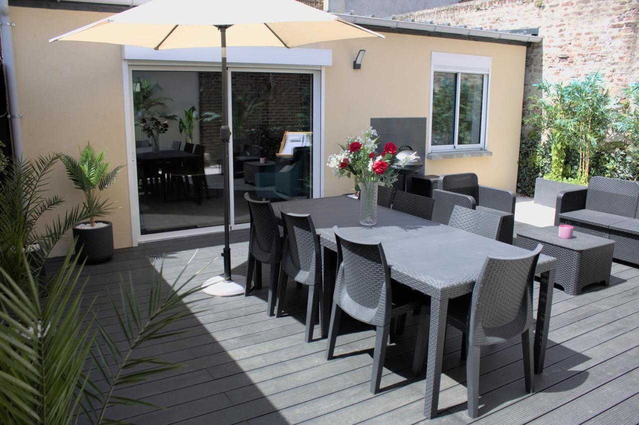L'Escale Tropicale, Appartement Independant Avec Terrasse Privative Saint-Quentin  Eksteriør bilde