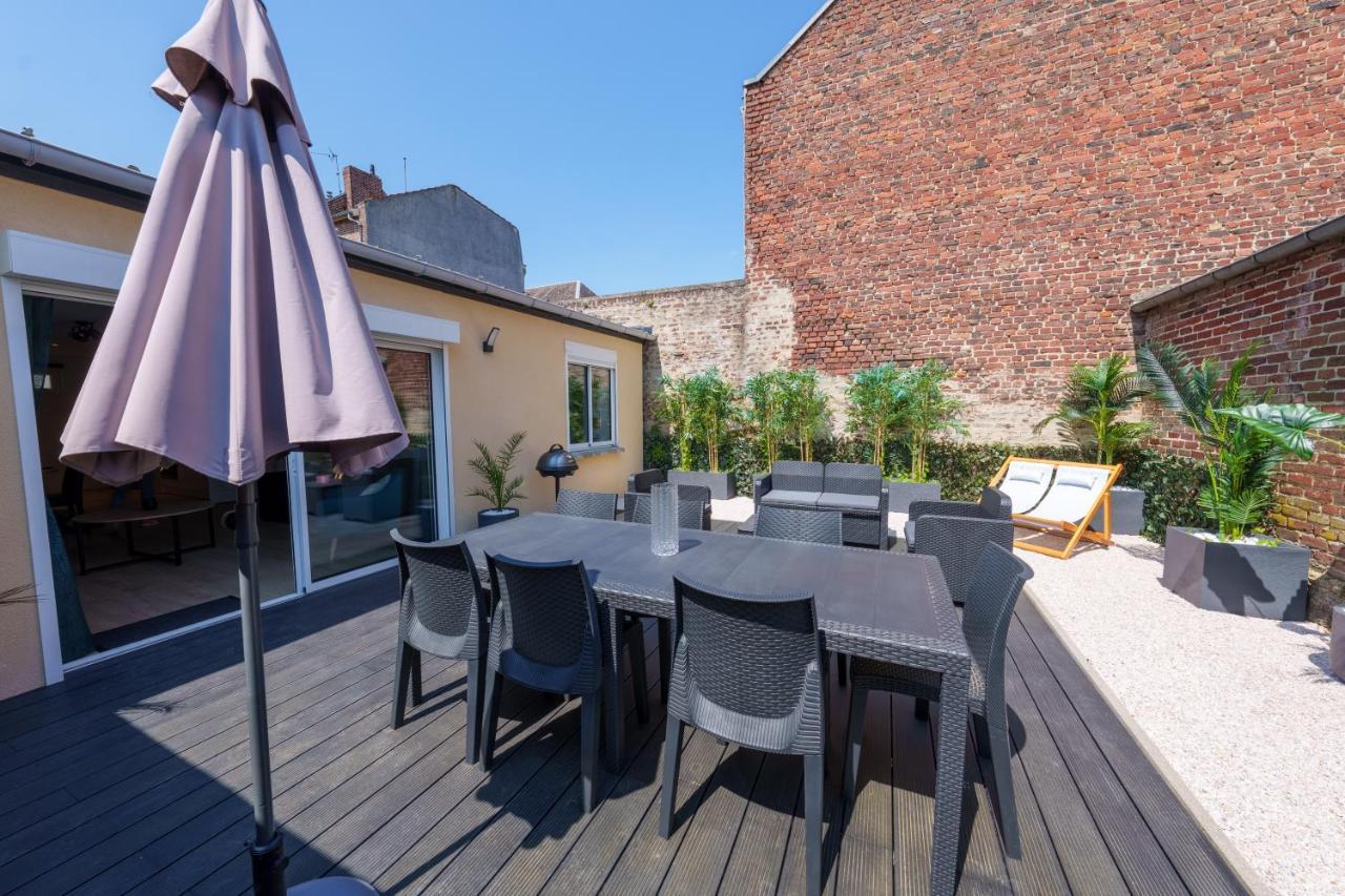 L'Escale Tropicale, Appartement Independant Avec Terrasse Privative Saint-Quentin  Eksteriør bilde