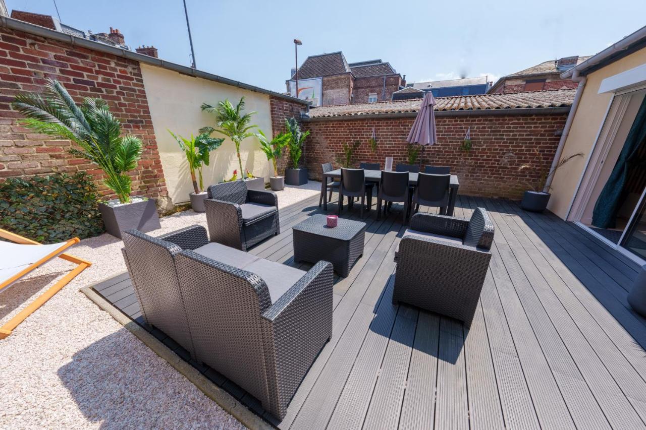 L'Escale Tropicale, Appartement Independant Avec Terrasse Privative Saint-Quentin  Eksteriør bilde
