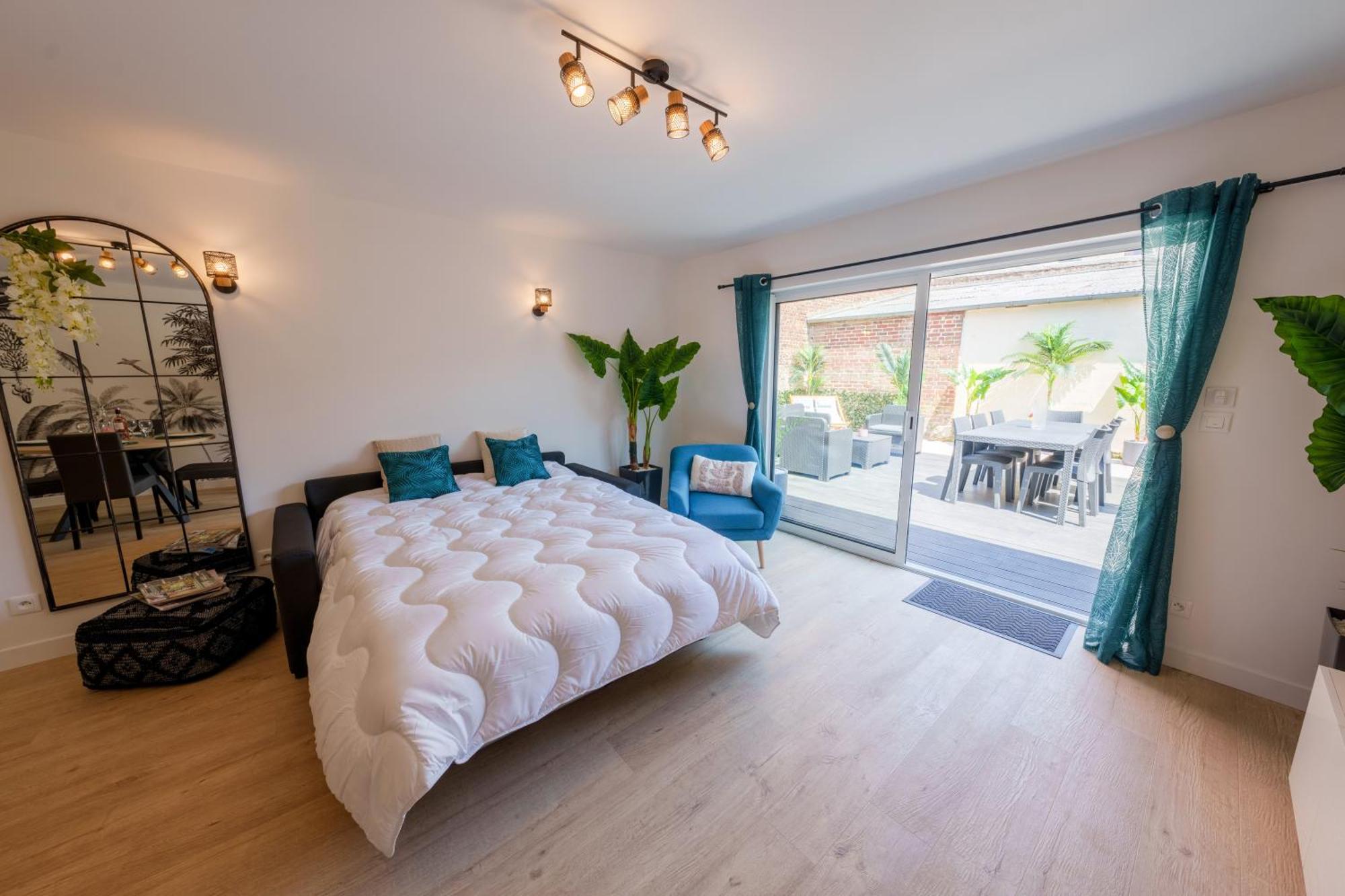 L'Escale Tropicale, Appartement Independant Avec Terrasse Privative Saint-Quentin  Eksteriør bilde